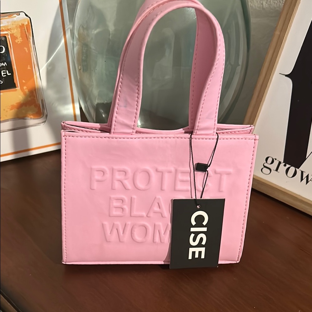 CISE PBP Pink Vegan Leather Mini Tote Bag NWT - Picture 9 of 12